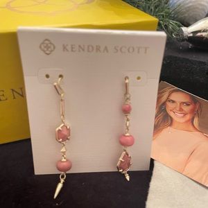Kendra Scott, Rhodonite Asymmetric Mismatch Earrings